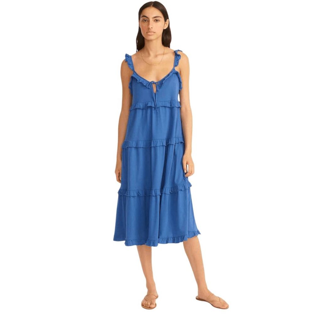 J CREW Tiered Keyhole Maxi Dress Size Small